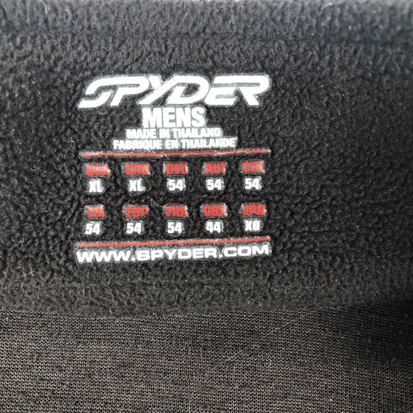 Spyder Sweater Men's Extra Large Brown Fleece Quarter Zip Pullover Casual - Picture 5 of 12